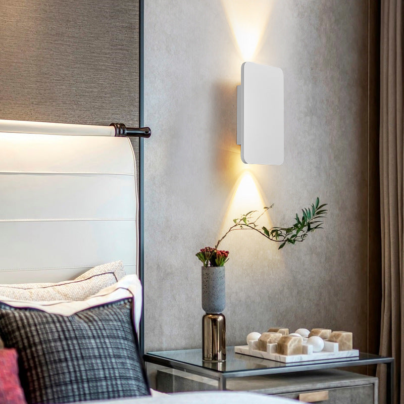 Interne rechthoekige metalen LED-wandlamp