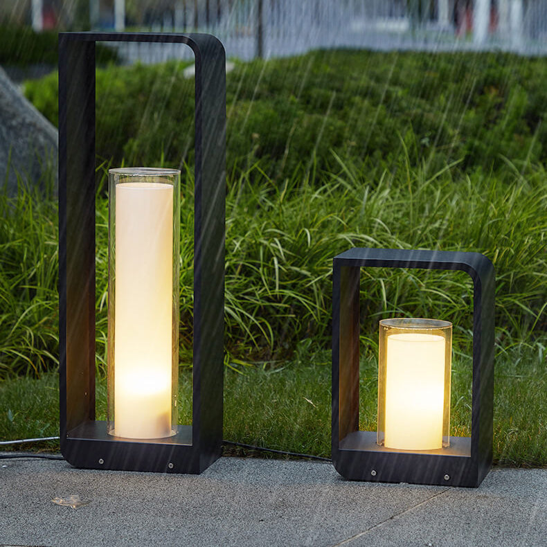 Nowoczesna solarna lampa zewnętrzna wolnostojąca