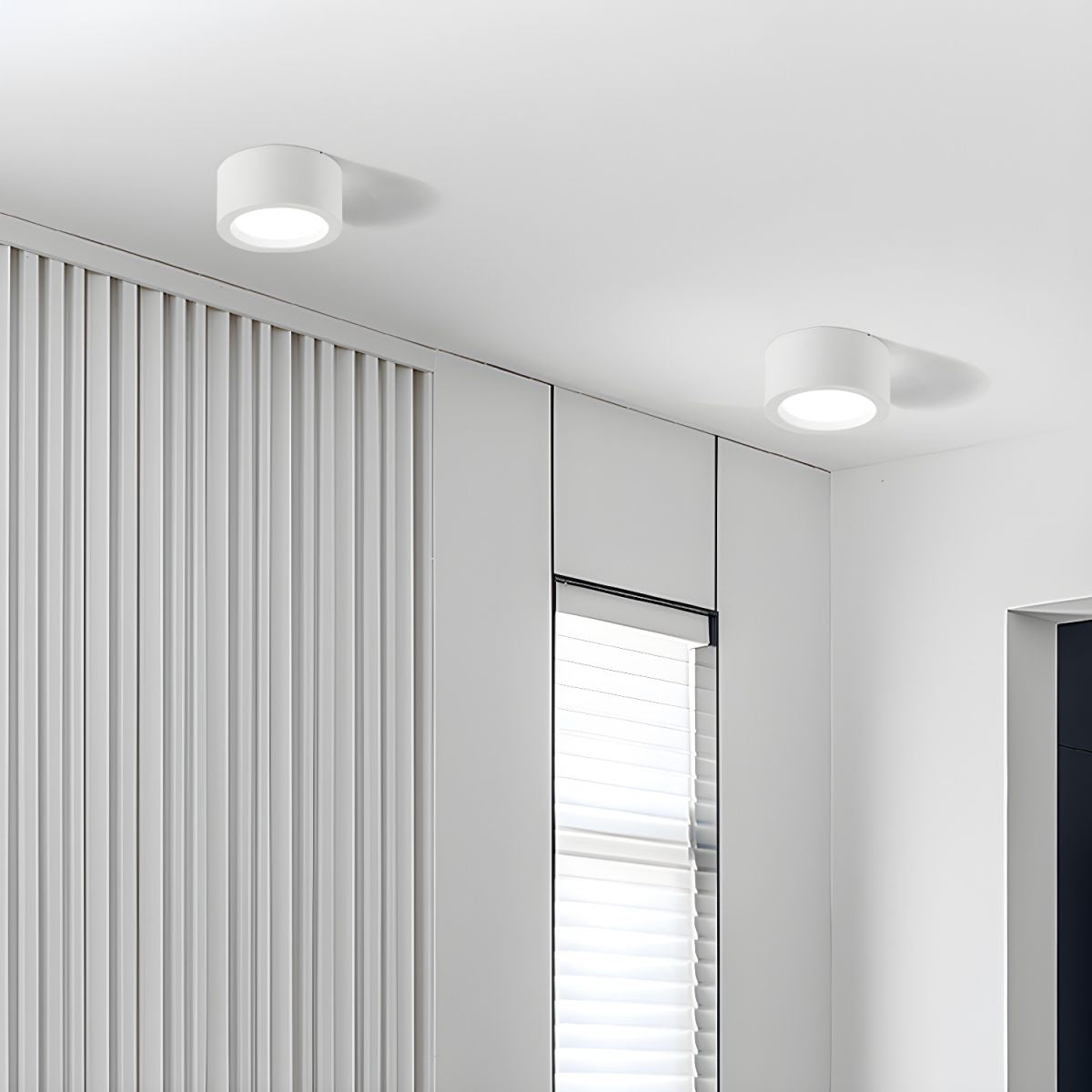 Nowoczesna cylindryczna lampa sufitowa LED