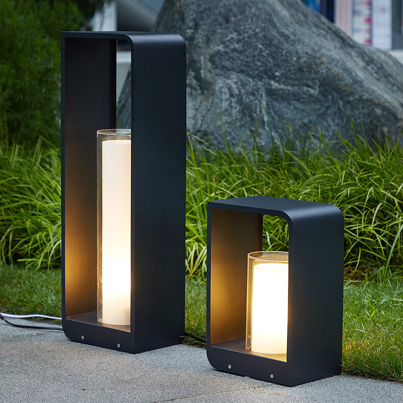 Nowoczesna solarna lampa zewnętrzna wolnostojąca