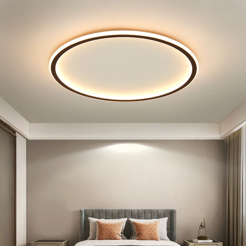 Minimalistyczna skandynawska okrągła lampa sufitowa LED