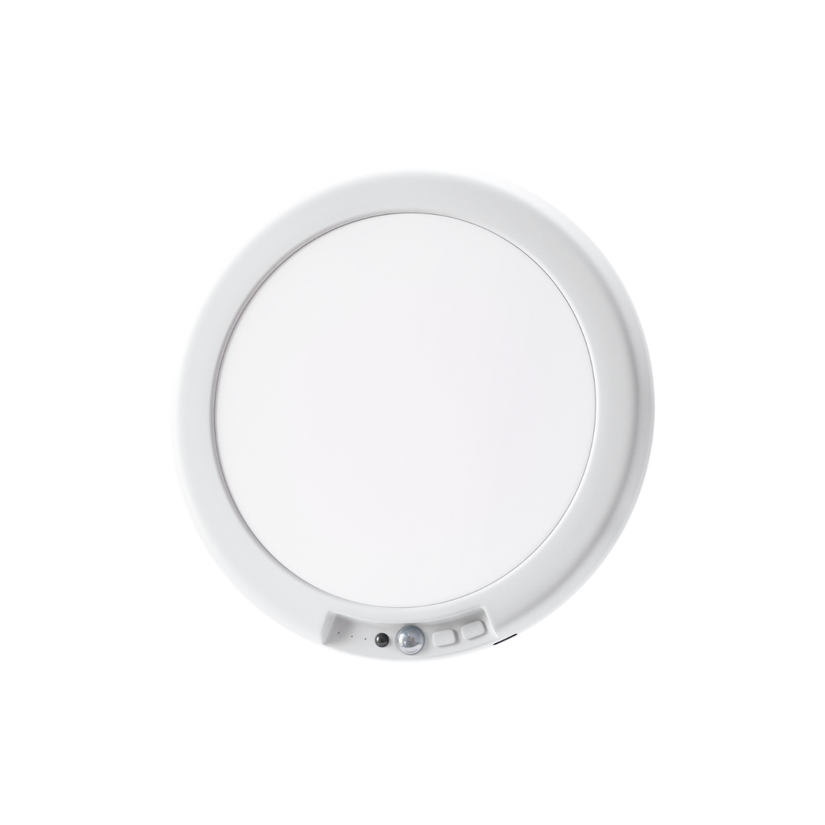Okrągła bezprzewodowa lampa sufitowa z płaskim kloszem LED