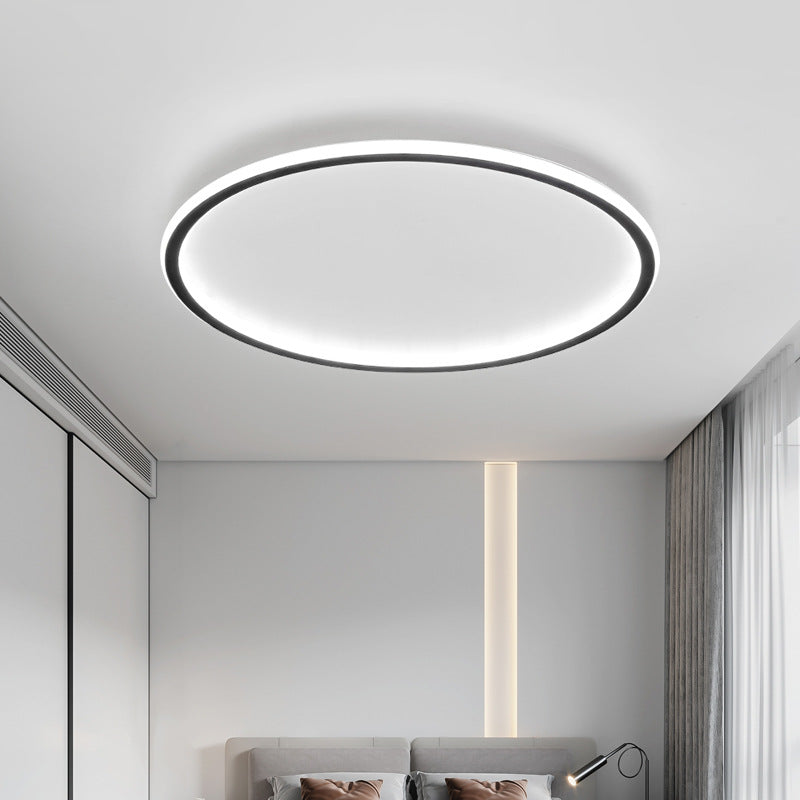 Minimalistyczna skandynawska okrągła lampa sufitowa LED