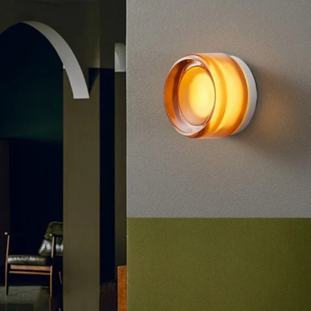 Ronde acryl LED-wandlamp met ingebouwde diffuser