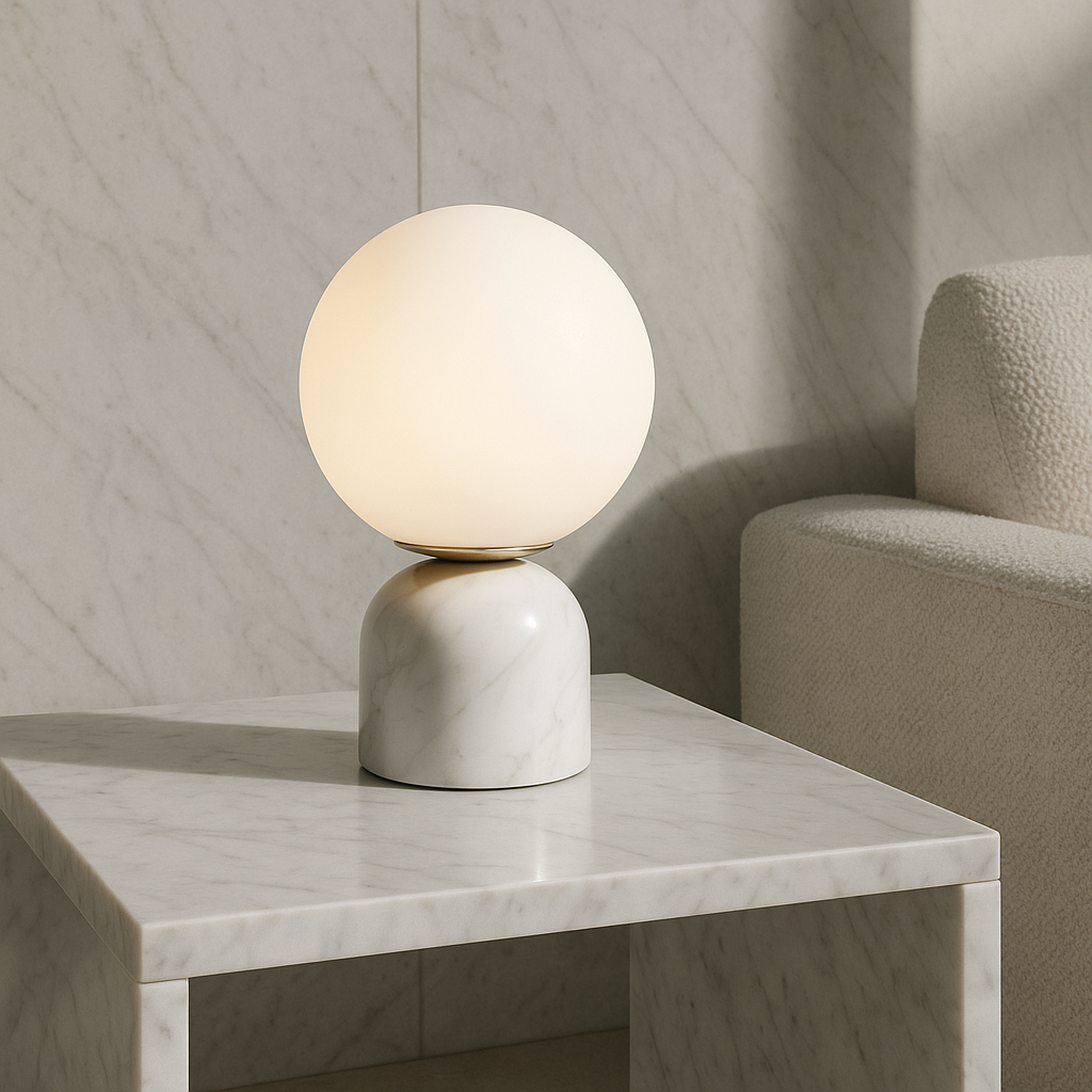 Skandynawska minimalistyczna lampa stołowa