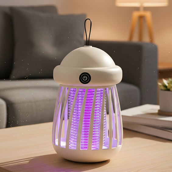 Lampa UV na komary z siatką elektryczną 3000V – ładowalna