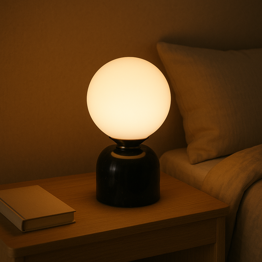 Skandynawska minimalistyczna lampa stołowa