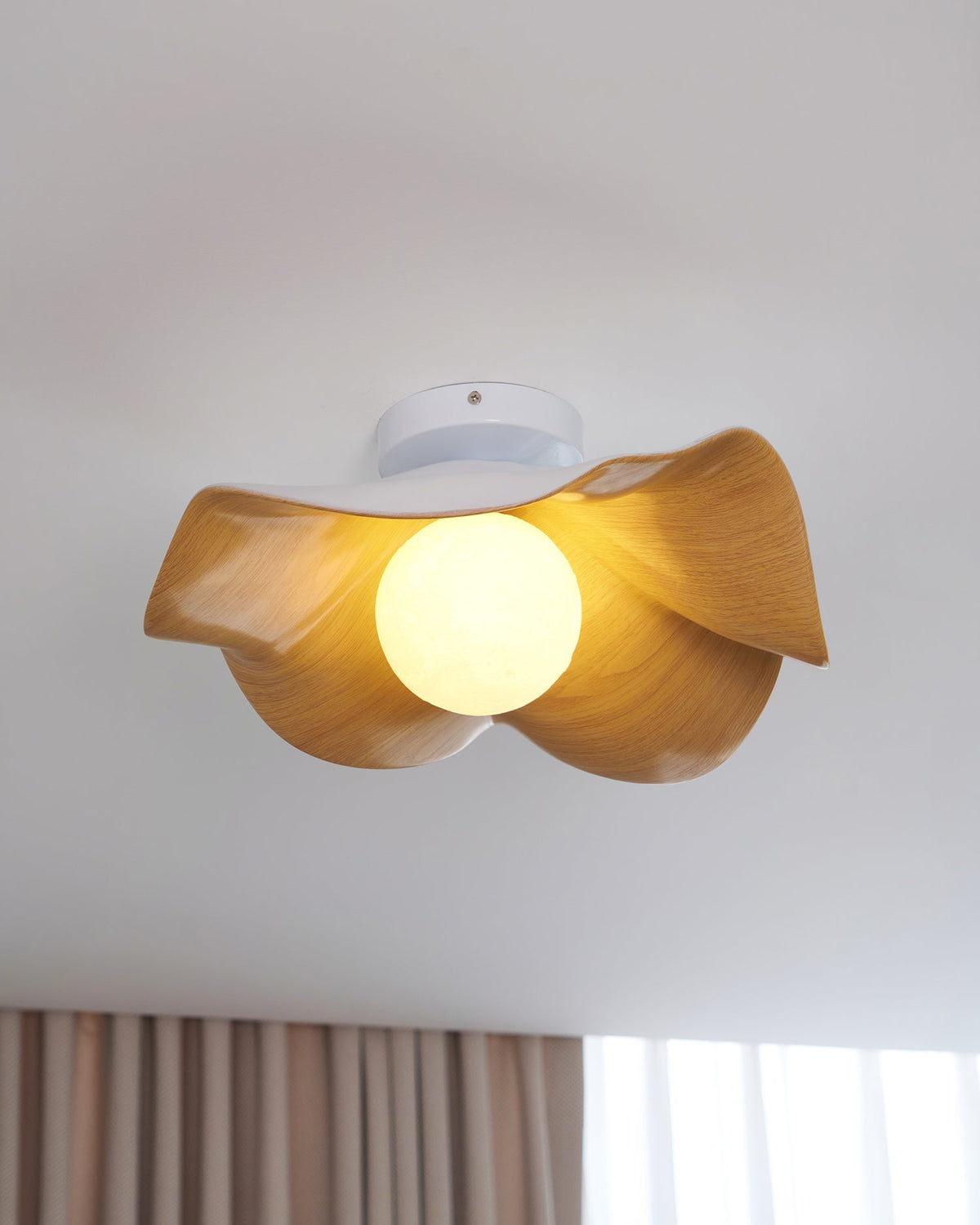 Plafonnier au plafond à forme douce et organique