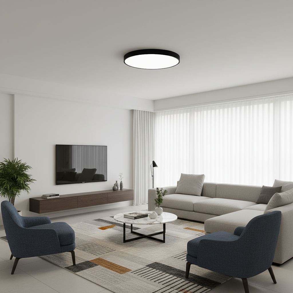 Grote ultradunne ronde LED-plafondlamp