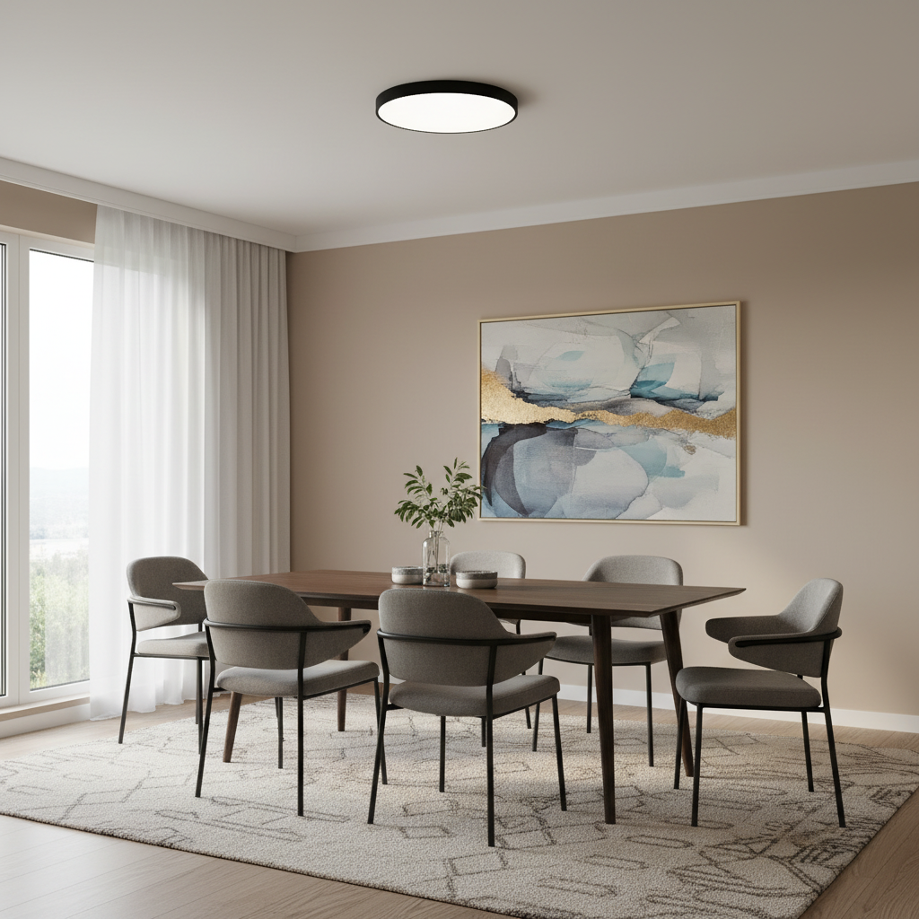 Grote ultradunne ronde LED-plafondlamp