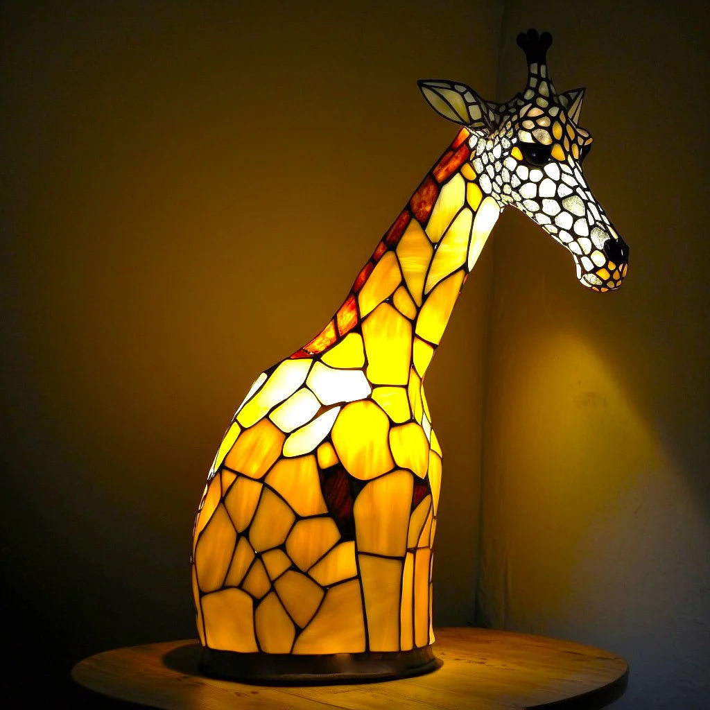 Artystyczna lampa stołowa w kształcie zwierzęcia