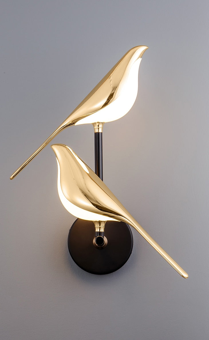 Nowoczesna lampa ścienna Bird