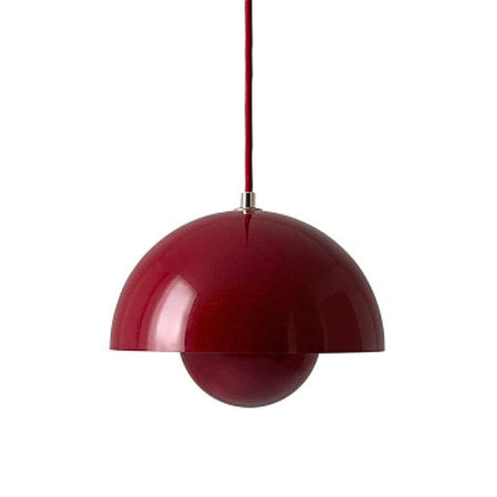 Lustre suspendu minimaliste multicolore en forme de demi-dôme