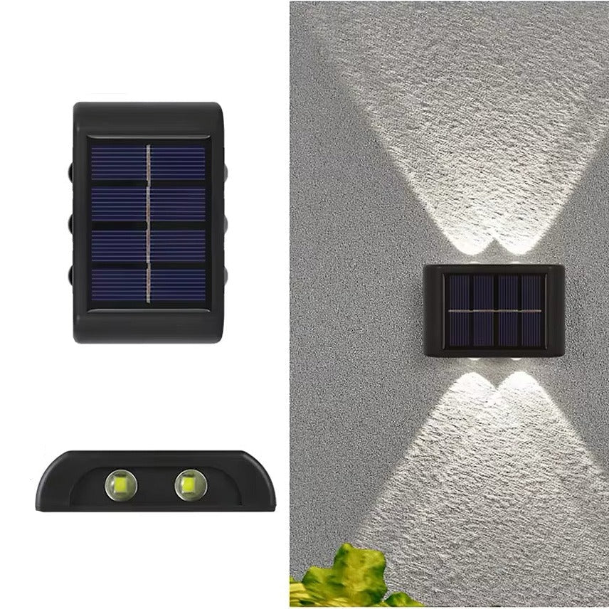 Zewnętrzne solarne oświetlenie elewacyjne LED odporne na warunki