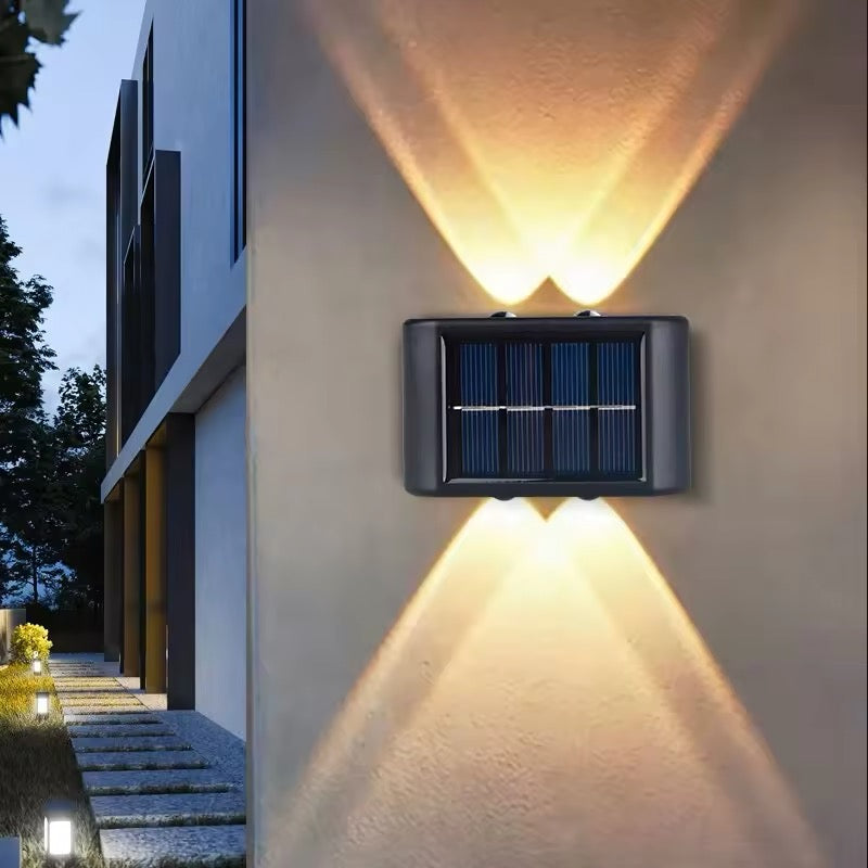 Zewnętrzne solarne oświetlenie elewacyjne LED odporne na warunki