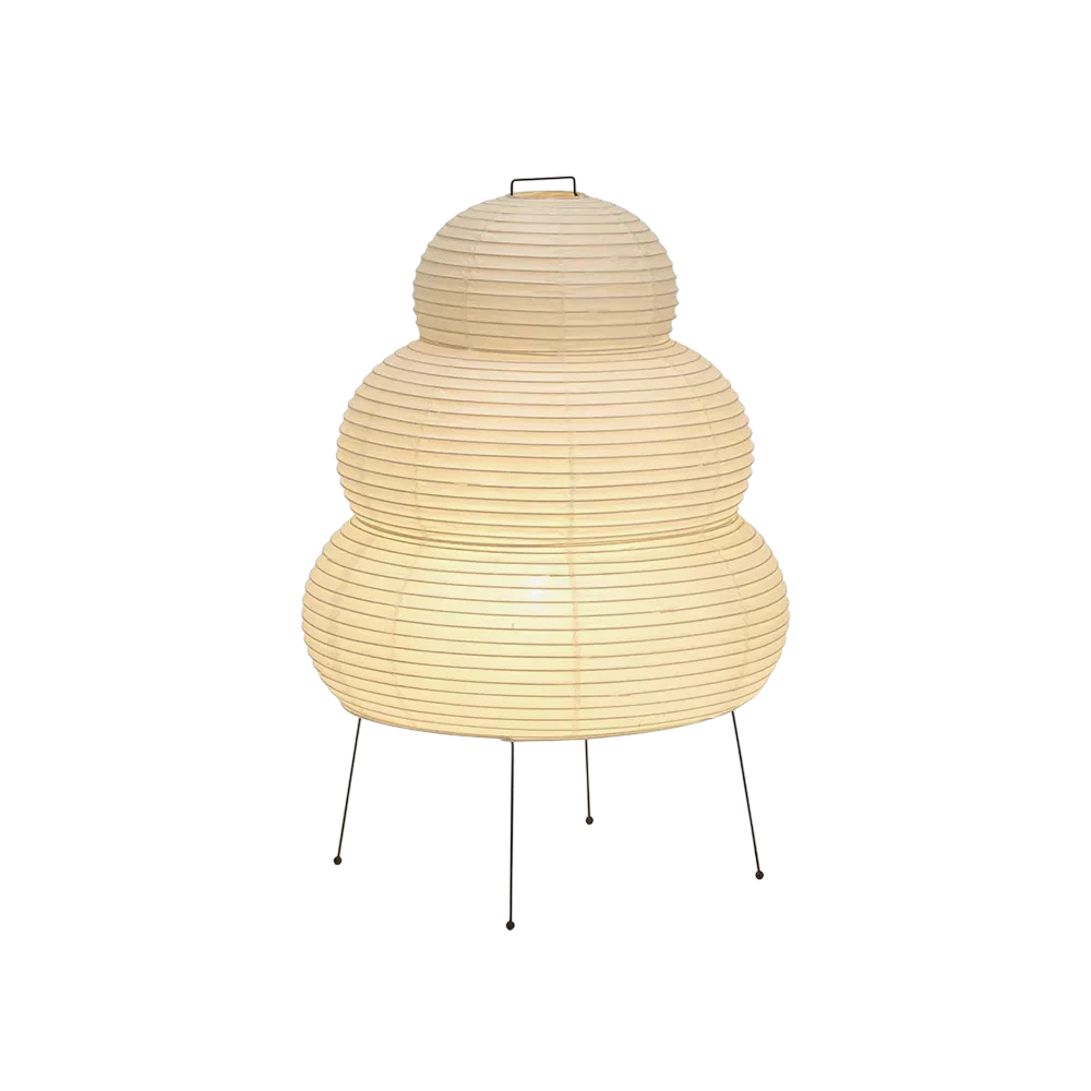 Nowoczesna lampa podłogowa z papieru ryżowego