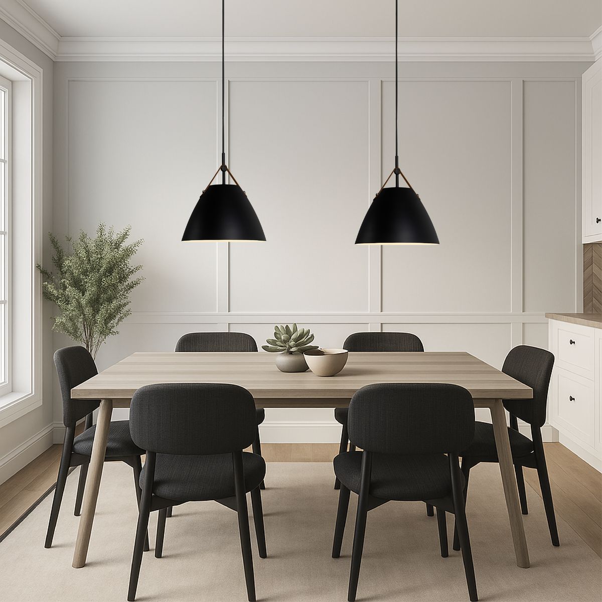Skandynawska klasyczna kolorowa lampa wisząca