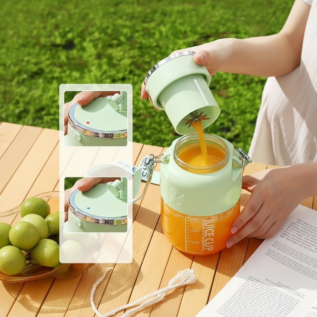 Przenośny blender elektryczny – ładowanie USB, do smoothie i koktajli