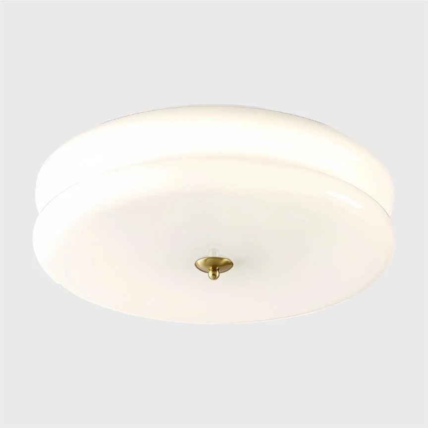 Noordse plafondlamp met gelaagde glazen lampenkap