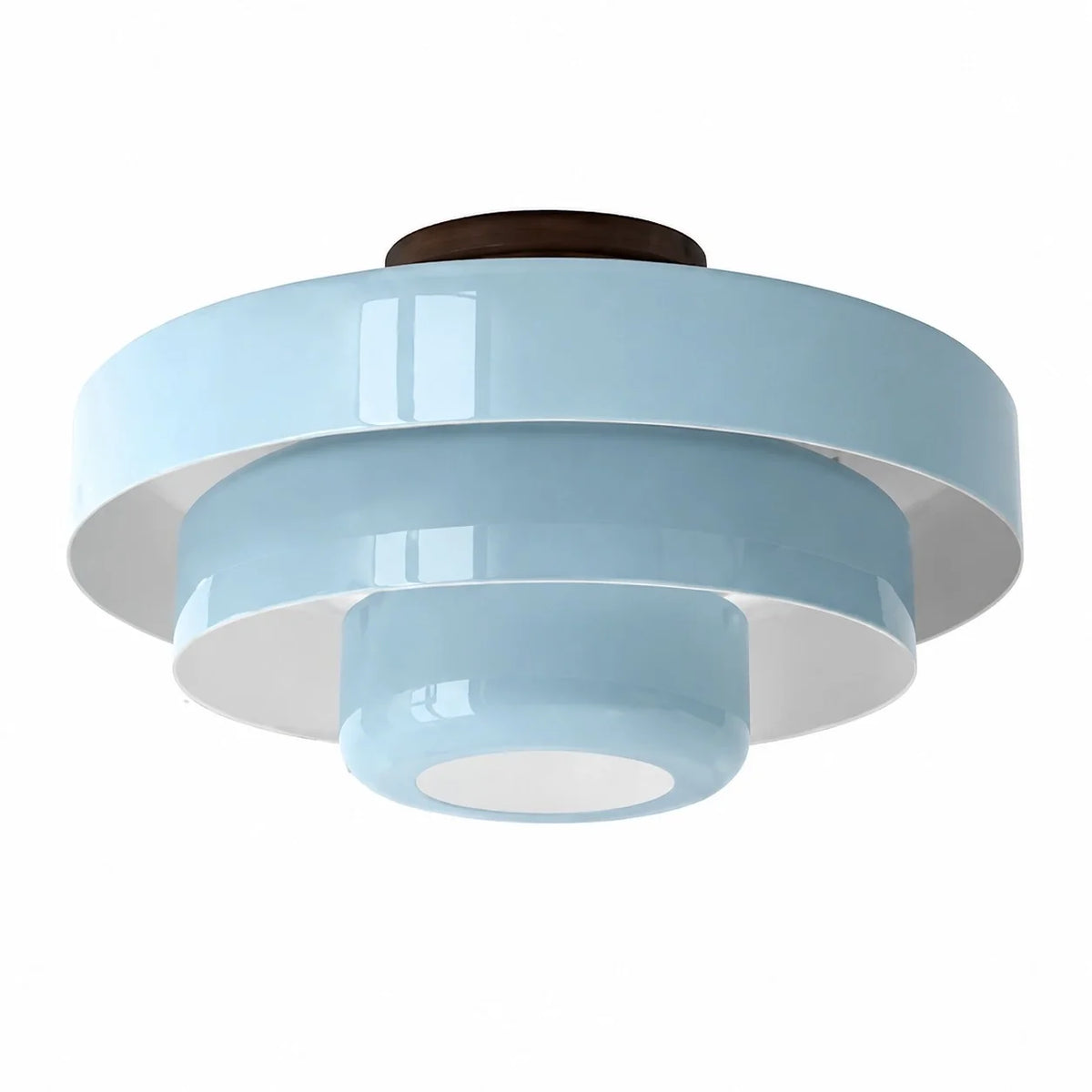 Ronde Bauhaus-plafondlamp voor Japandi-interieurs