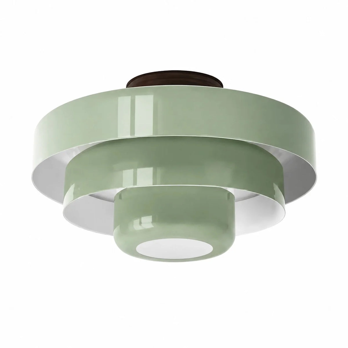 Ronde Bauhaus-plafondlamp voor Japandi-interieurs