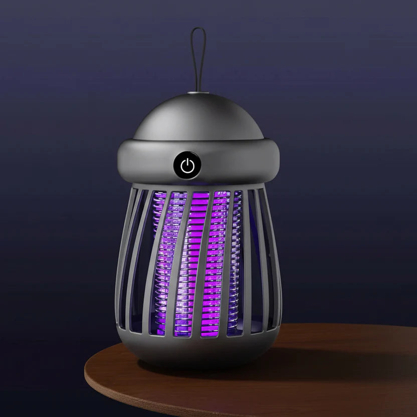 Lampa UV na komary z siatką elektryczną 3000V – ładowalna