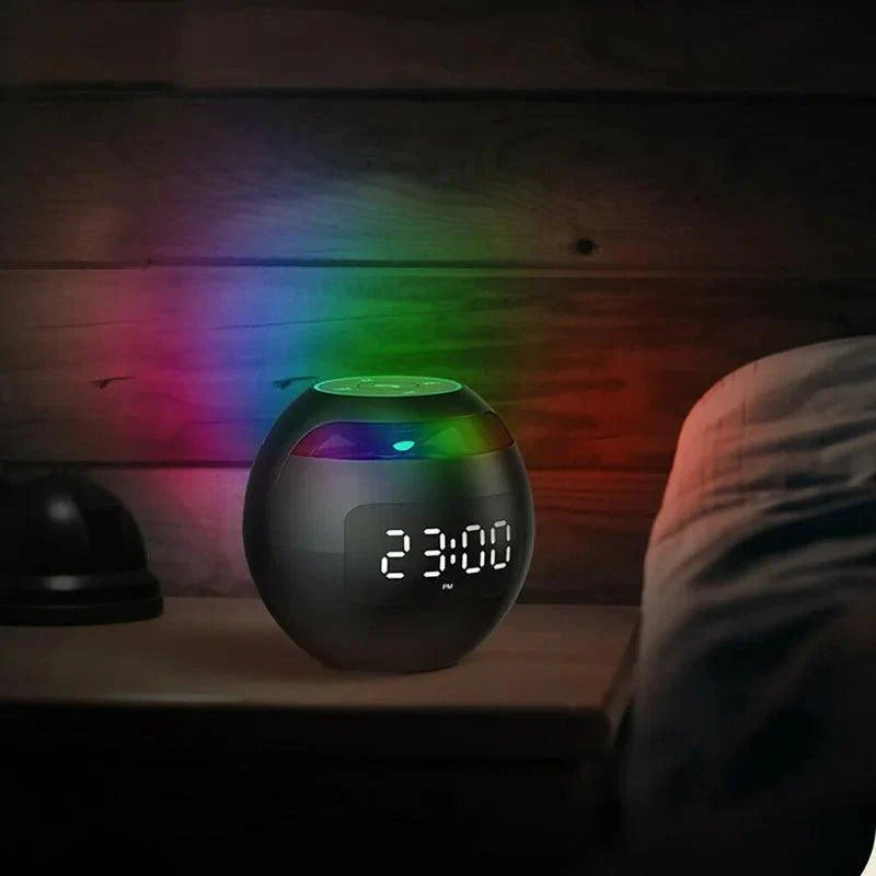 Cyfrowy budzik z głośnikiem Bluetooth i wyświetlaczem LED
