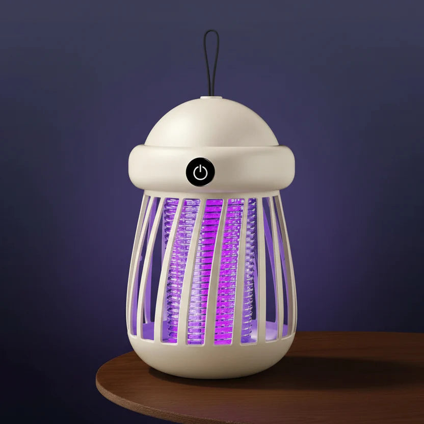 Lampa UV na komary z siatką elektryczną 3000V – ładowalna