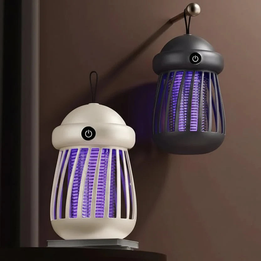 Lampa UV na komary z siatką elektryczną 3000V – ładowalna