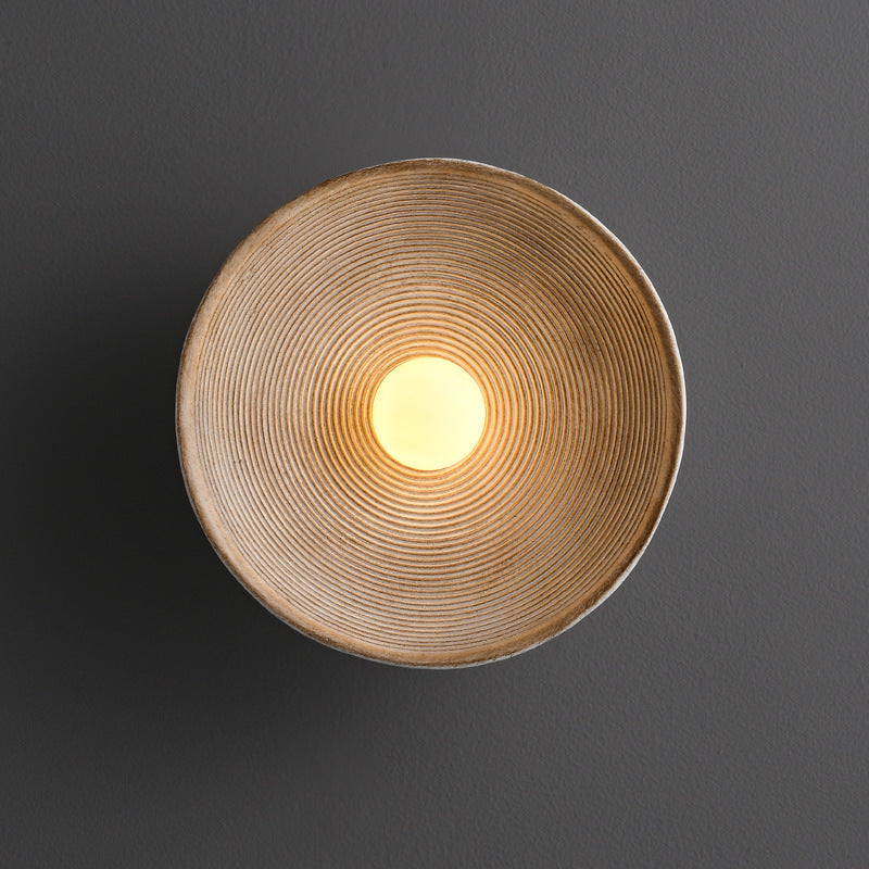 Wabi-sabi drewniany kinkiet inspirowany Japonią