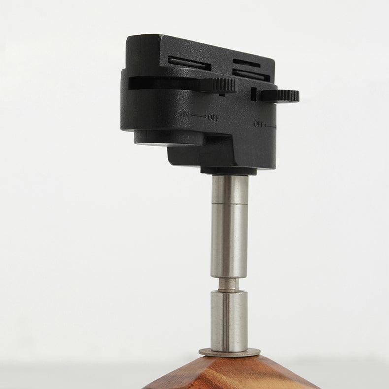 Grote plafondlamp voor de woonkamer met houten spots