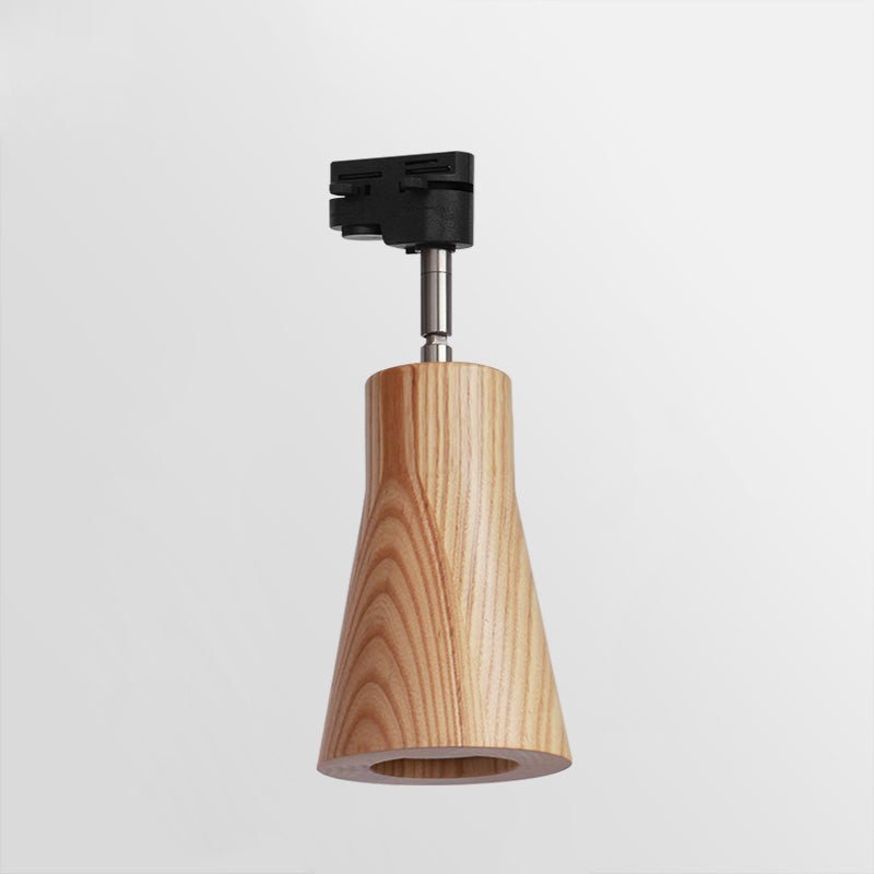 Grote plafondlamp voor de woonkamer met houten spots