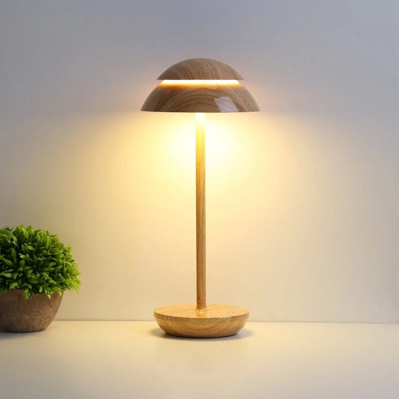 Ściemnialna skandynawska aluminiowa lampa stołowa bezprzewodowa