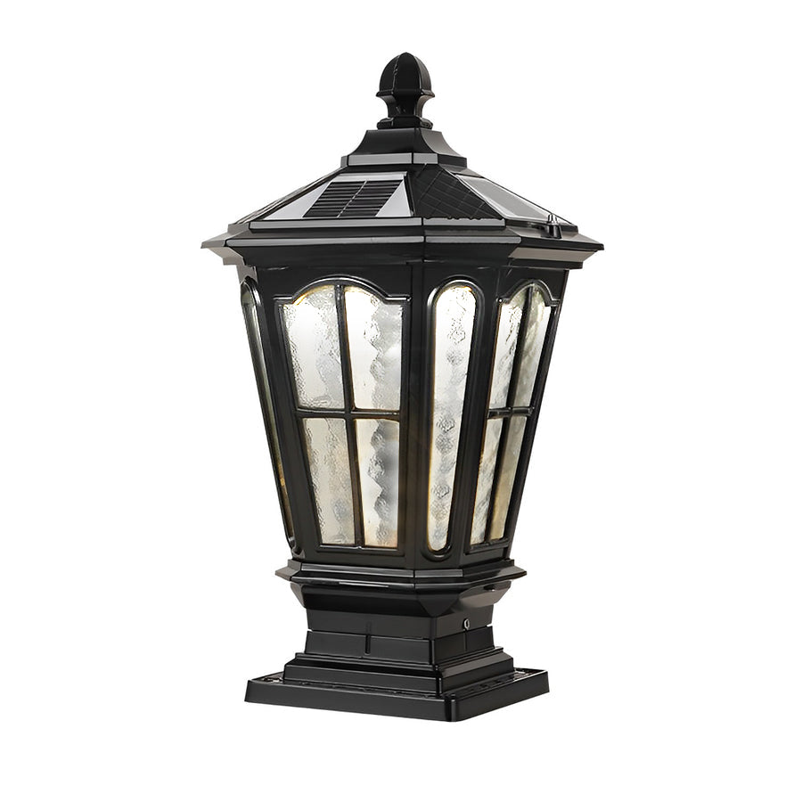 Solarowa lampa ogrodowa na cokole z aluminium