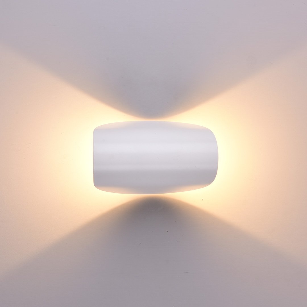 Klasyczna ściemnialna spiralna lampa ścienna LED