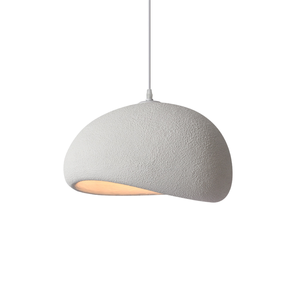 Wisząca Lampa Kopułowa w Stylu Wabi-Sabi