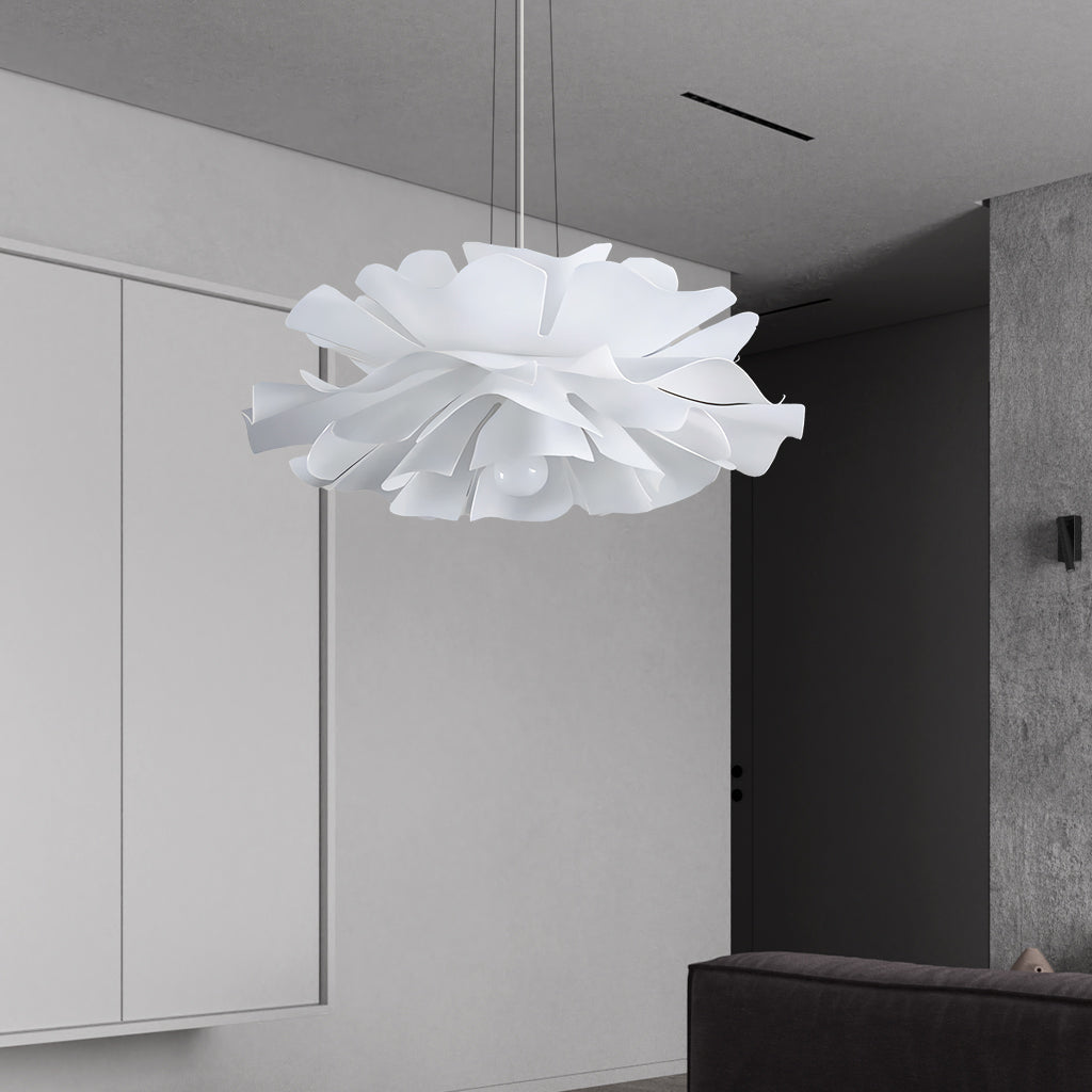 Lampa wisząca Japandi w formie kwiatu lotosu z warstwowymi płatkami