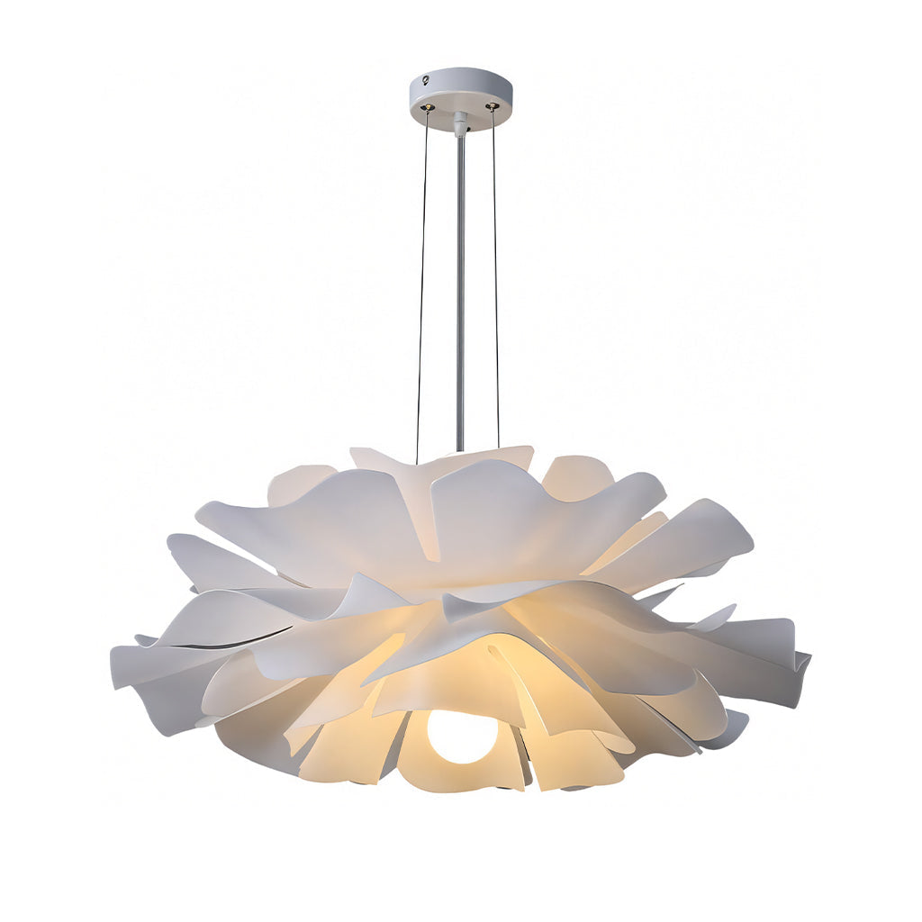 Lampa wisząca Japandi w formie kwiatu lotosu z warstwowymi płatkami