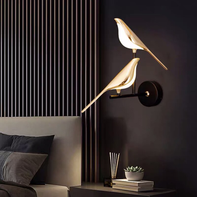 Nowoczesna lampa ścienna Bird
