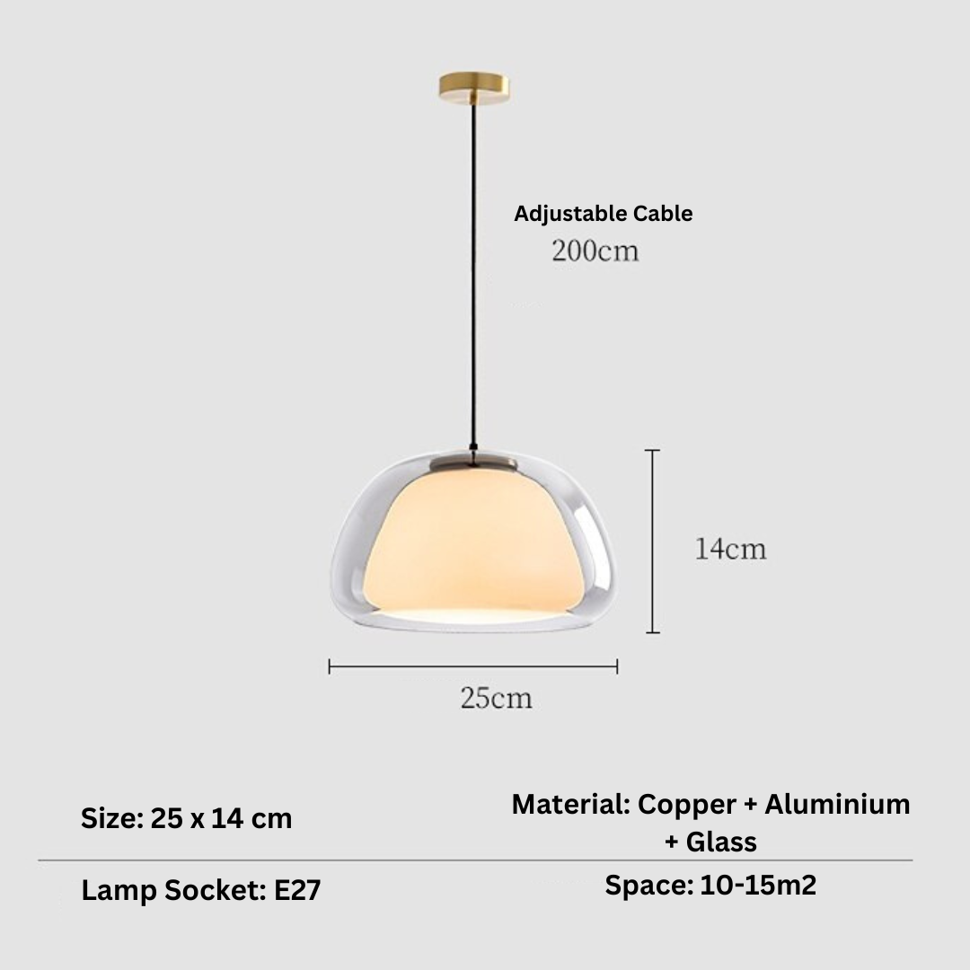 Nowoczesna Lampa Wisząca Żelowa Kula Sufitowa 10