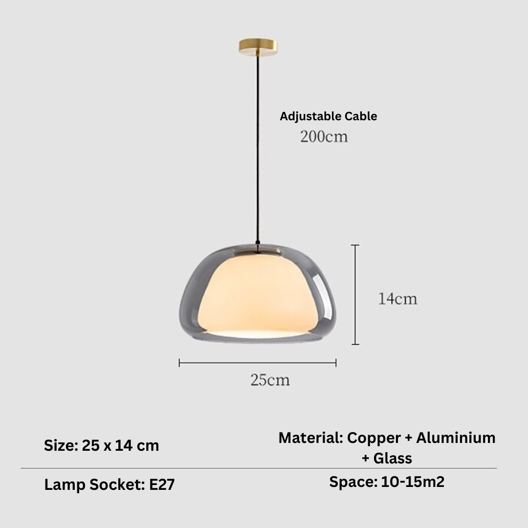 Nowoczesna Lampa Wisząca Żelowa Kula Sufitowa 11