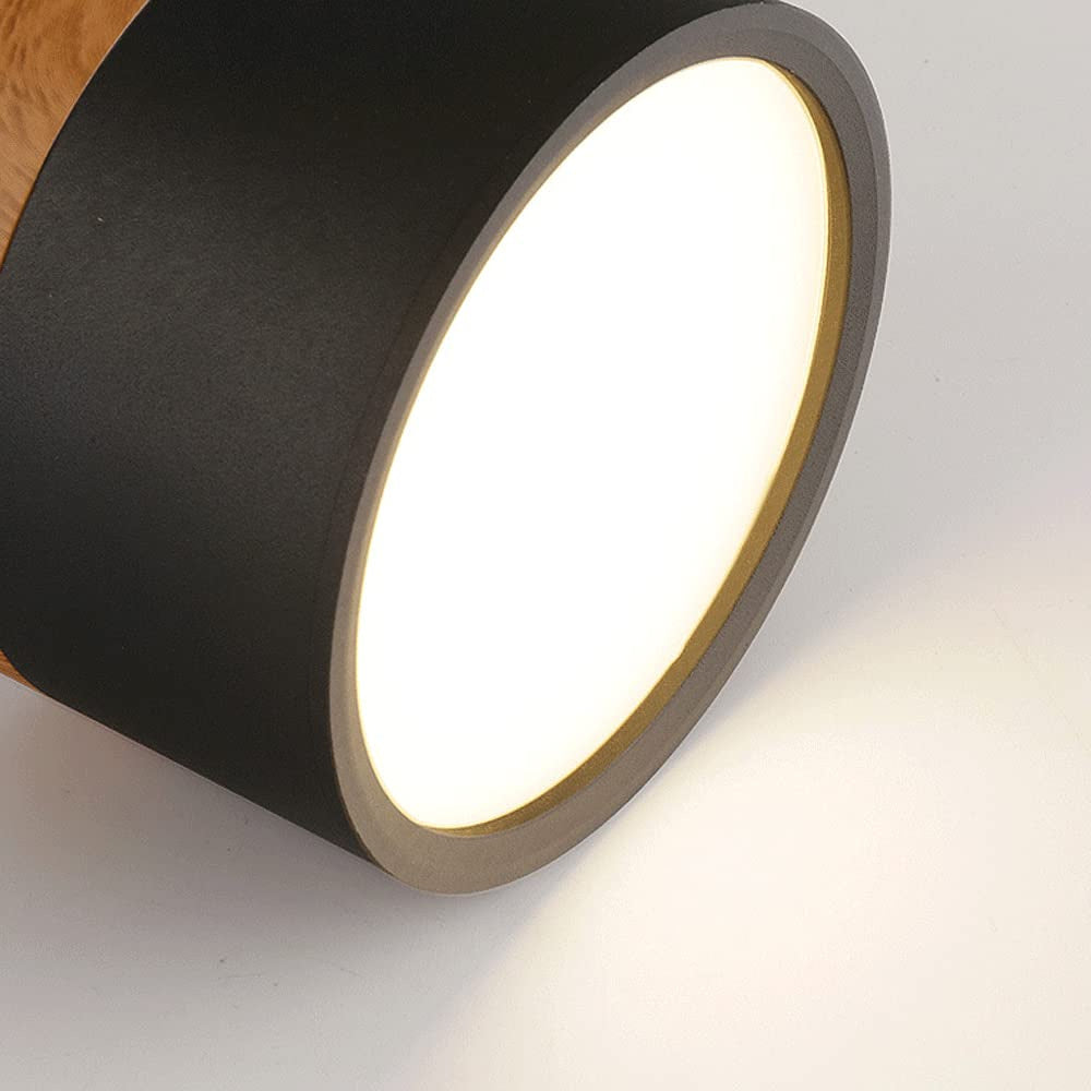 Nowoczesna lampa sufitowa z drewnianym akcentem 17