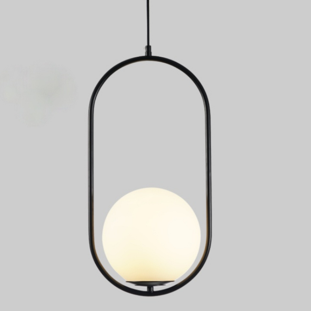 Nowoczesna Lampa Wisząca Nordycka z Złotym Akcentem 1