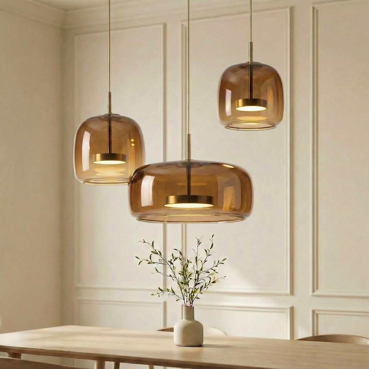 Nowoczesna Lampa Wisząca Nordic ze Szkła 1