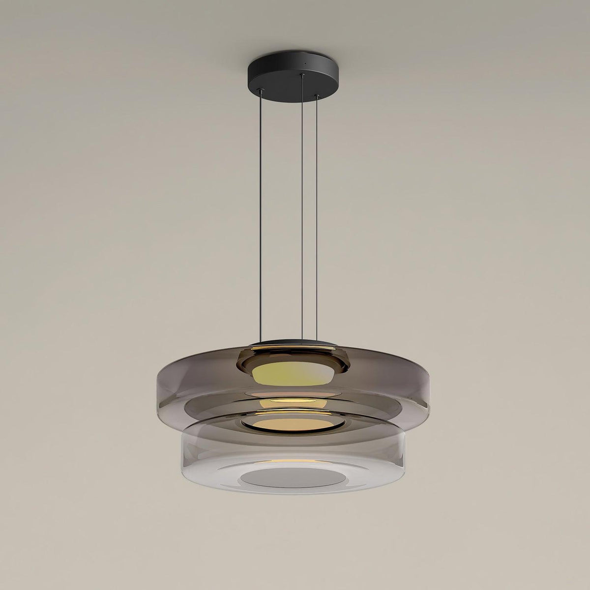 Regulowana Lampa Wisząca Minimalistyczna Szkło 24
