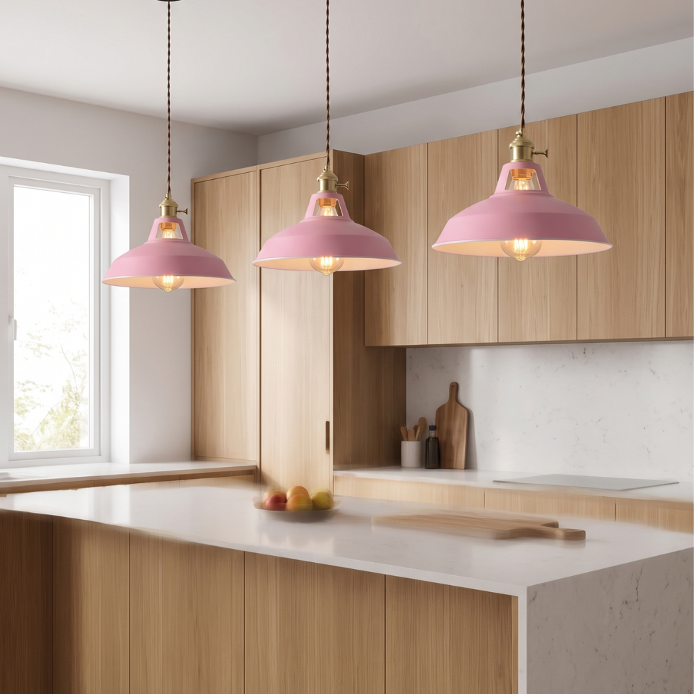 Kolorowa Lampa Wisząca Industrialna, Regulowana Wysokość 25