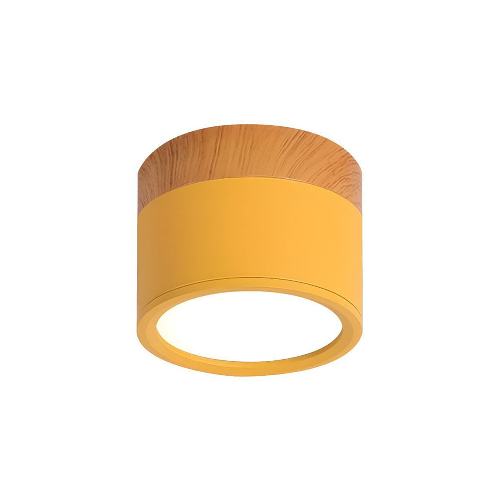 Nowoczesna lampa sufitowa z drewnianym akcentem 29