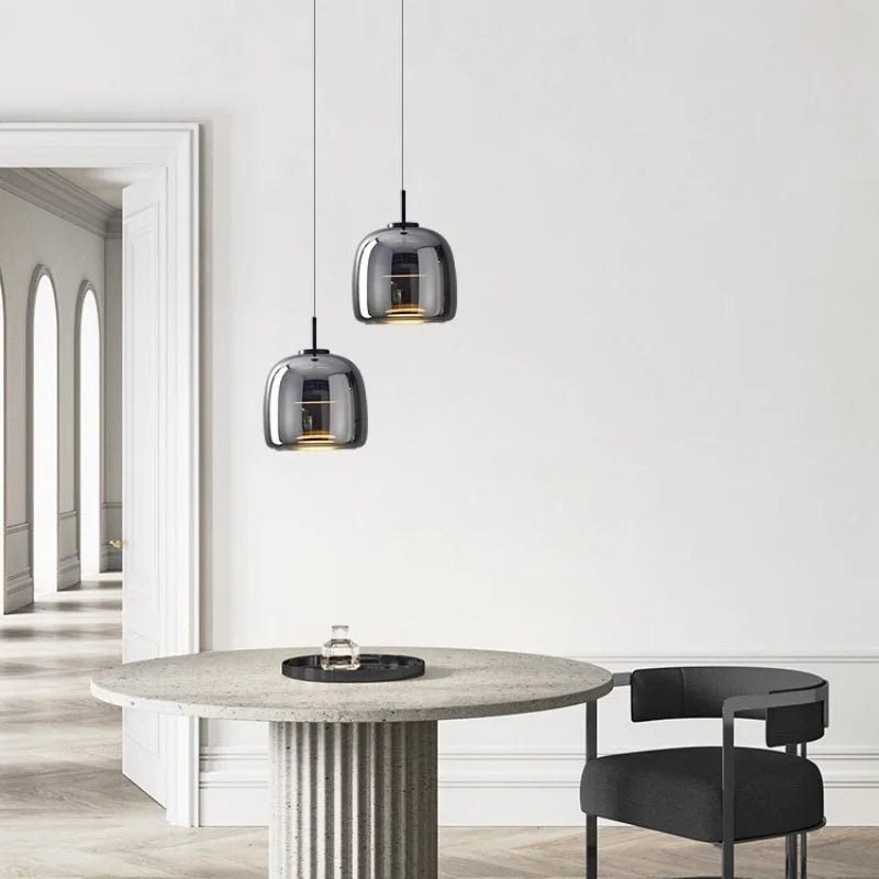 Nowoczesna Lampa Wisząca Nordic ze Szkła 2
