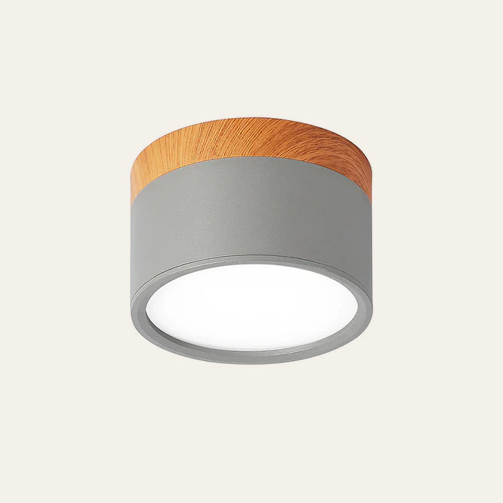 Nowoczesna lampa sufitowa z drewnianym akcentem 32