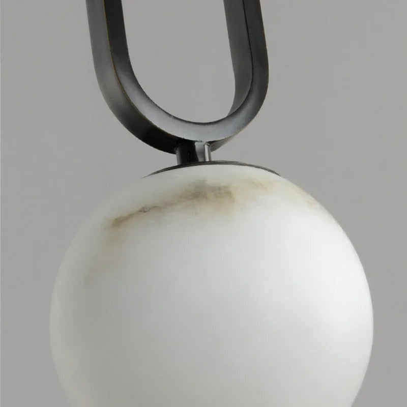 Lampa wisząca z marmuru naturalnego, nowoczesna 5